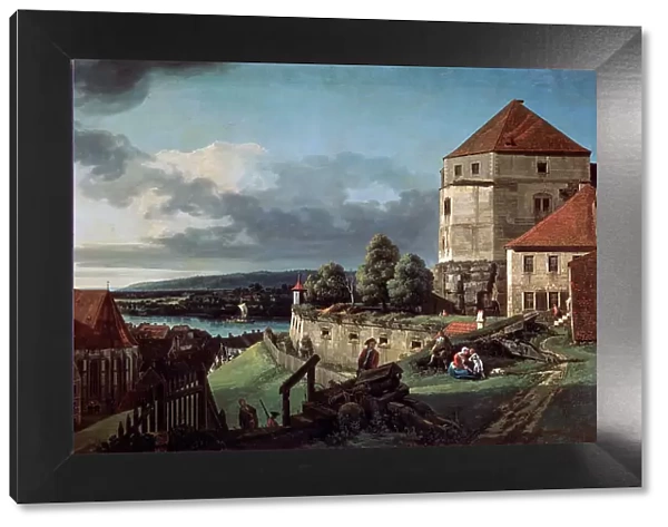 View of Pirna from the Sonnenstein Fortress, c1752-c1755. Artist: Bernardo Bellotto