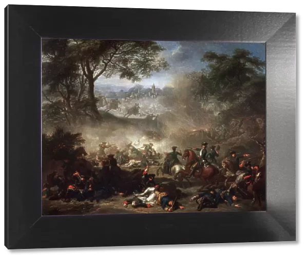 The Battle of Lesnaya, 1717. Artist: Jean-Marc Nattier