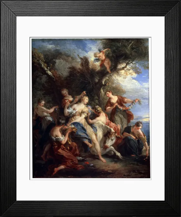 Framed Print : The Rape of Europe, c1725. Artist: Francois Lemoyne Framed Print : The Rape of Europe, c1725. Artist: Francois Lemoyne