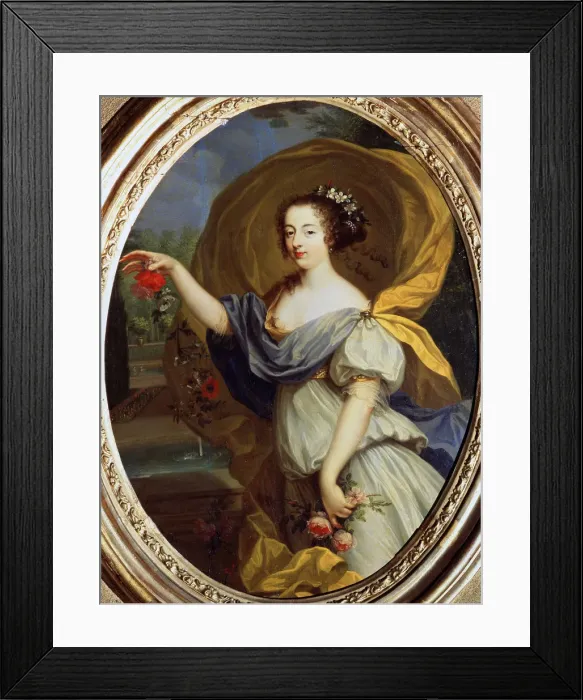 Framed Print : Portrait of Duchess de la Valliere as Flora, 17th century. Artist: Pierre Mignard Framed Print : Portrait of Duchess de la Valliere as Flora, 17th century. Artist: Pierre Mignard