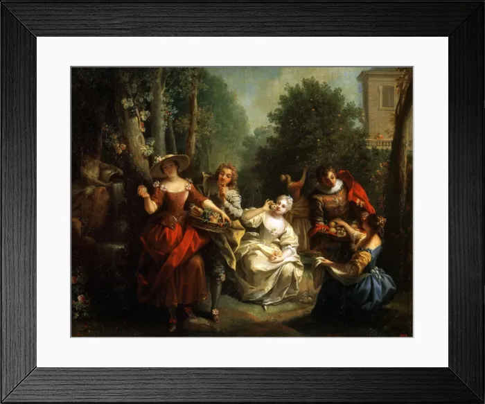 Framed Print : Taste (from the series The Five Senses ), late 1720s or early 1730s. Artist: Jean Raoux Framed Print : Taste (from the series The Five Senses ), late 1720s or early 1730s. Artist: Jean Raoux