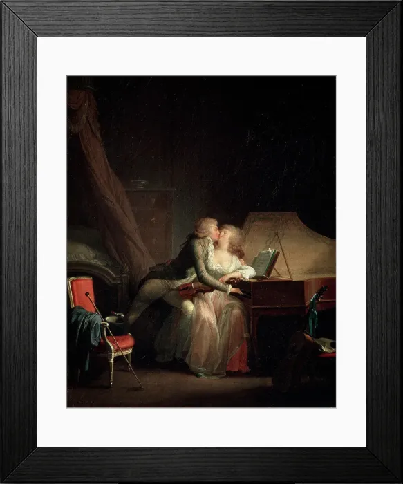 Framed Print : Prelude, 1786. Artist: Louis Leopold Boilly Framed Print : Prelude, 1786. Artist: Louis Leopold Boilly