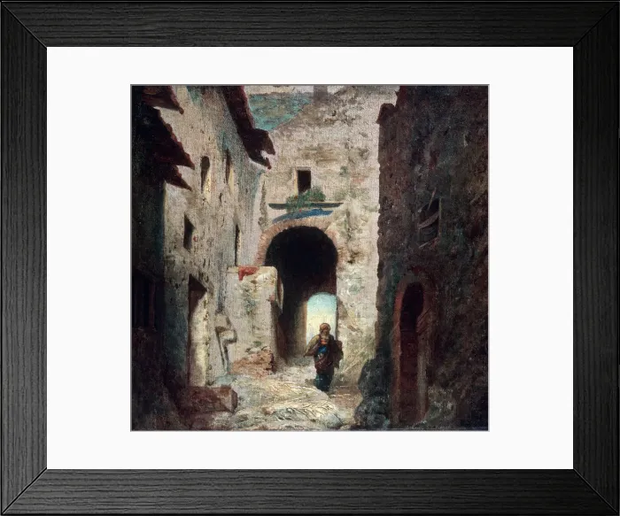 Framed Print : The Moorish Gate, 1835. Artist: Eugene Isabey Framed Print : The Moorish Gate, 1835. Artist: Eugene Isabey