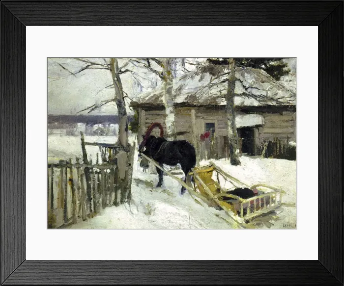 Framed Print : Winter, 1894. Artist: Konstantin Korovin Framed Print : Winter, 1894. Artist: Konstantin Korovin