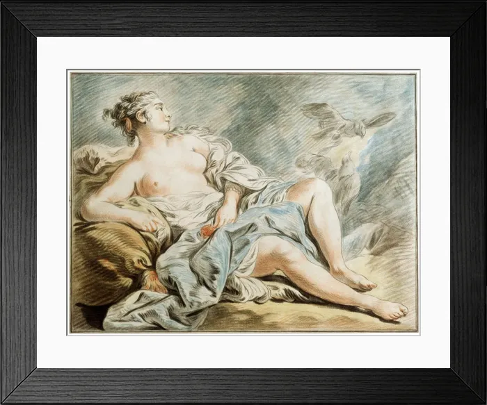 Framed Print : Venus with Doves, 18th century. Artist: Louis Marin Bonnet Framed Print : Venus with Doves, 18th century. Artist: Louis Marin Bonnet