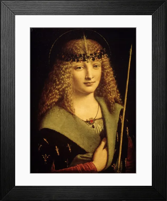 Framed Print : Portrait of a Youth as Saint Sebastian, c1500. Artist: Giovanni Antonio Boltraffio Framed Print : Portrait of a Youth as Saint Sebastian, c1500. Artist: Giovanni Antonio Boltraffio