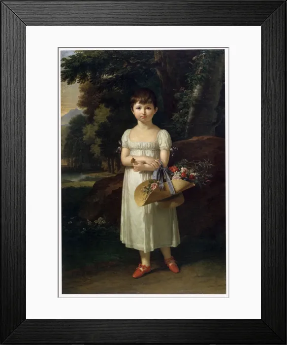 Framed Print : Portrait of Amelia Oginski, late 18th or early 19th century. Artist: Francois-Xavier Fabre Framed Print : Portrait of Amelia Oginski, late 18th or early 19th century. Artist: Francois-Xavier Fabre