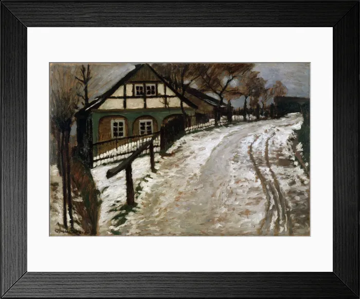Framed Print : Thaw, late 19th or 20th century. Artist: Gustav Holstein Framed Print : Thaw, late 19th or 20th century. Artist: Gustav Holstein
