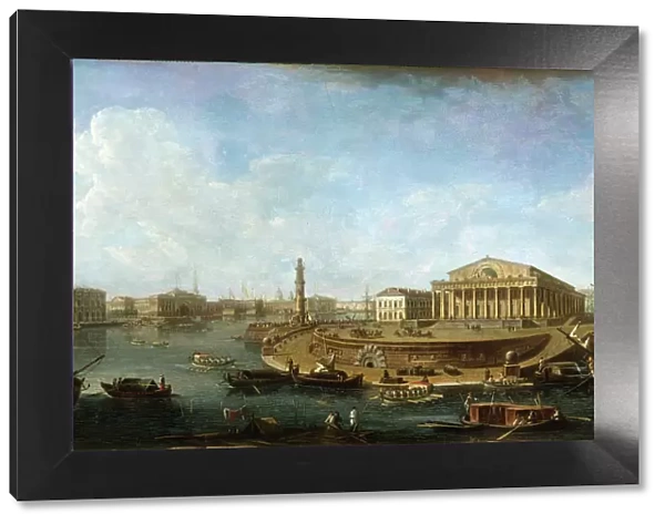 Stock Exchange and Admiralty as seen from the Peter and Paul Fortress, St Petersburg, 1810. Artist: Fyodor Yakovlevich Alexeev