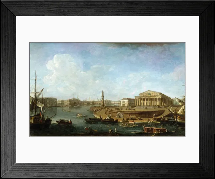 Framed Print : Stock Exchange and Admiralty as seen from the Peter and Paul Fortress, St Petersburg, 1810. Artist: Fyodor Yakovlevich Alexeev Framed Print : Stock Exchange and Admiralty as seen from the Peter and Paul Fortress, St Petersburg, 1810. Artist: Fyodor Yakovlevich Alexeev
