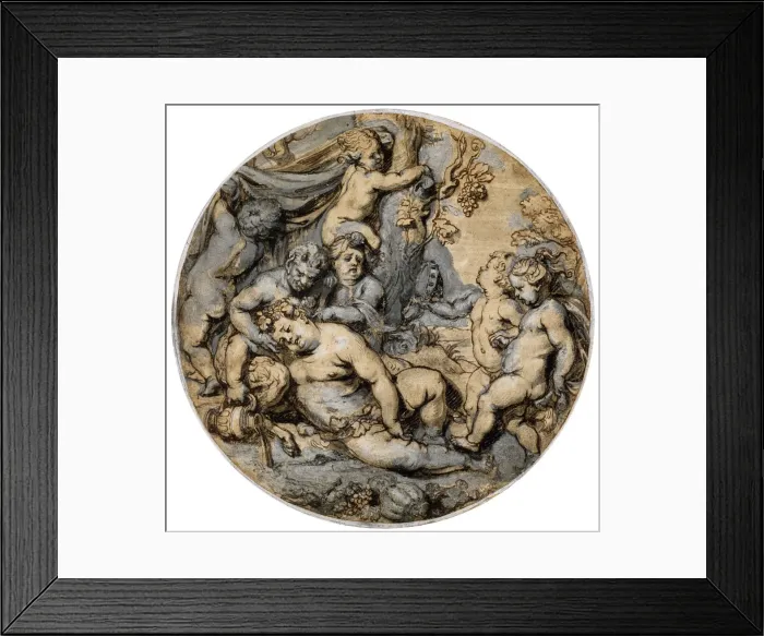 Framed Print : Sleeping Bacchus, 17th century. Artist: Abraham Jansz van Diepenbeeck Framed Print : Sleeping Bacchus, 17th century. Artist: Abraham Jansz van Diepenbeeck