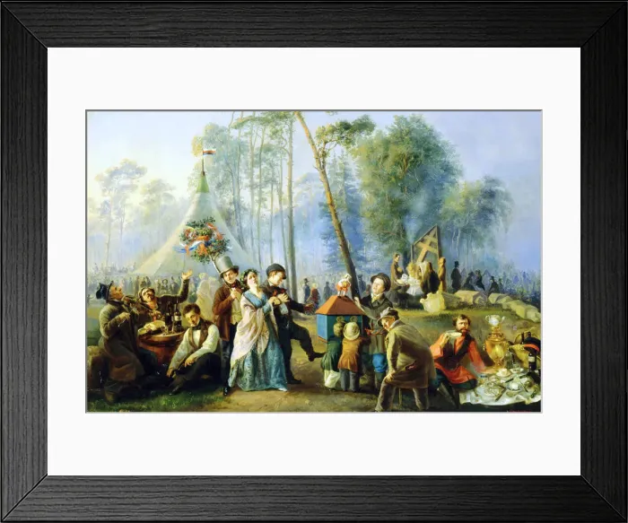 Framed Print : Public merry-making at Maryina Roshcha in Moscow, 1852 Framed Print : Public merry-making at Maryina Roshcha in Moscow, 1852