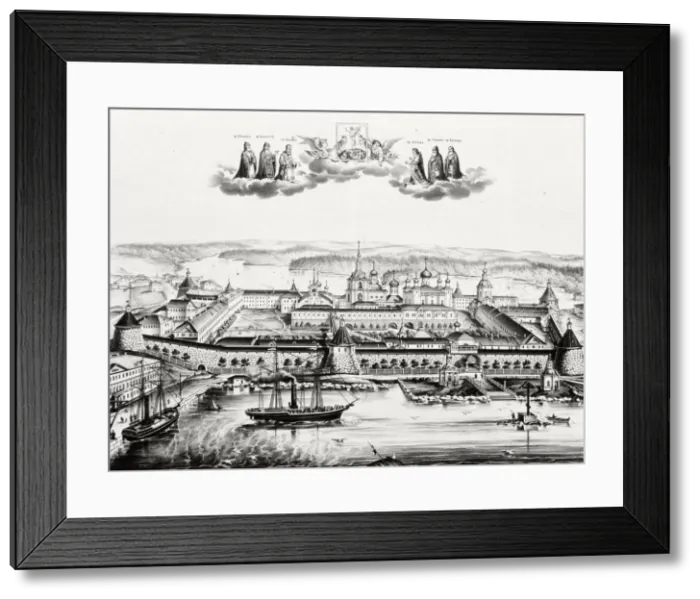 Framed Print : The Solovetsky Transfiguration Monastery on the Solovetsky Islands, 1879 Framed Print : The Solovetsky Transfiguration Monastery on the Solovetsky Islands, 1879