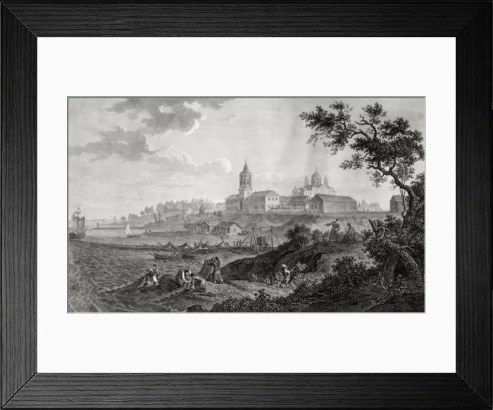 Framed Print : The Konevsky Monastery of Nativity of Virgin in Konevets, 1812 Framed Print : The Konevsky Monastery of Nativity of Virgin in Konevets, 1812