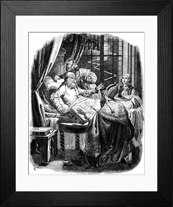 Framed Print : Henry the Lion before his death in Brunswiek, 1840 Framed Print : Henry the Lion before his death in Brunswiek, 1840