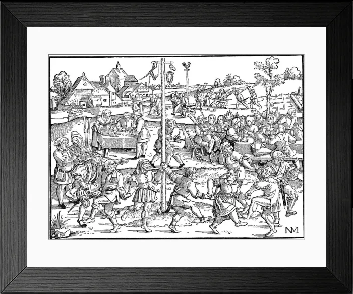 Framed Print : The Dance of the Noses at Gimpelsbrunn, 1534 Framed Print : The Dance of the Noses at Gimpelsbrunn, 1534