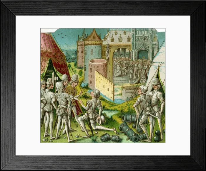 Framed Print : The Marriage of margrave Sigismund of Brandenburg to Mary of Hungary, late 15th century Framed Print : The Marriage of margrave Sigismund of Brandenburg to Mary of Hungary, late 15th century