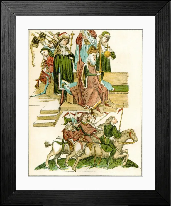 Framed Print : Frederick I receives Brandenburg, 15th century Framed Print : Frederick I receives Brandenburg, 15th century