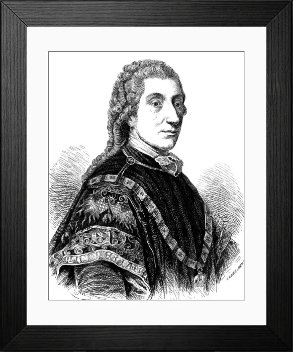Framed Print : Portrait of Count Wenzel Anton Kaunitz-Rietberg (1711-1794), 1861 Framed Print : Portrait of Count Wenzel Anton Kaunitz-Rietberg (1711-1794), 1861