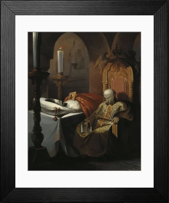 Framed Print : Ivan the Terrible and his son Ivan on Friday, November 16th, 1581, (1860s) Framed Print : Ivan the Terrible and his son Ivan on Friday, November 16th, 1581, (1860s)