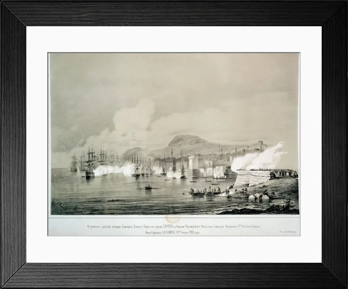 Framed Print : The Battle of Sinop, 30th November 1853 Framed Print : The Battle of Sinop, 30th November 1853