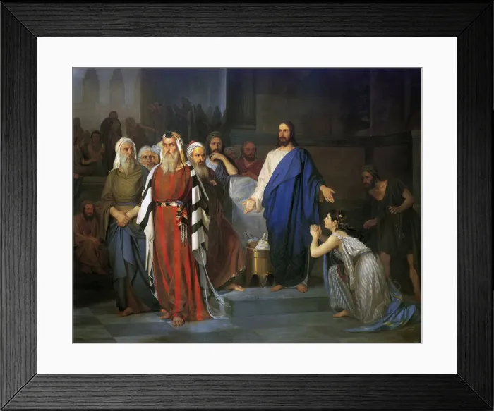 Framed Print : Christ and a Sinner, 1879 Framed Print : Christ and a Sinner, 1879