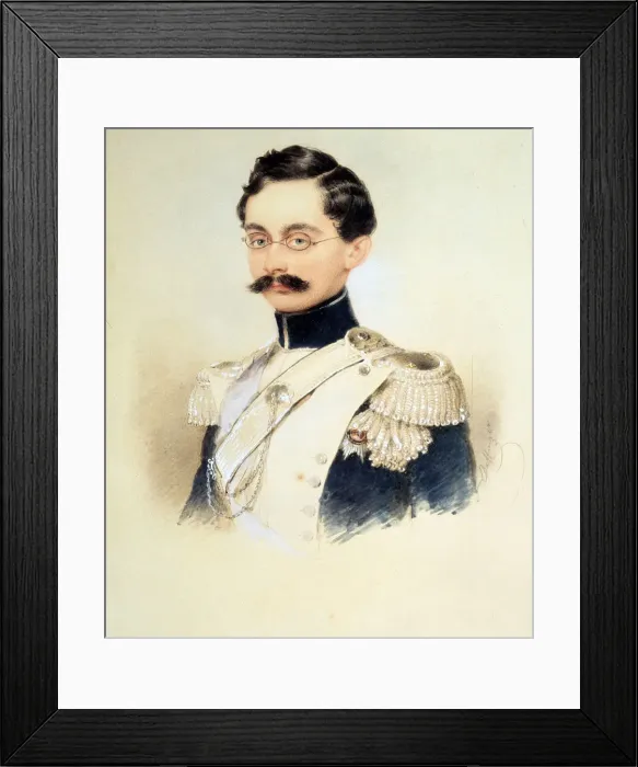 Framed Print : Portrait of Adolphe I, Duke of Nassau, Grand Duke of Luxembourg (1817-1905), 1840s Framed Print : Portrait of Adolphe I, Duke of Nassau, Grand Duke of Luxembourg (1817-1905), 1840s