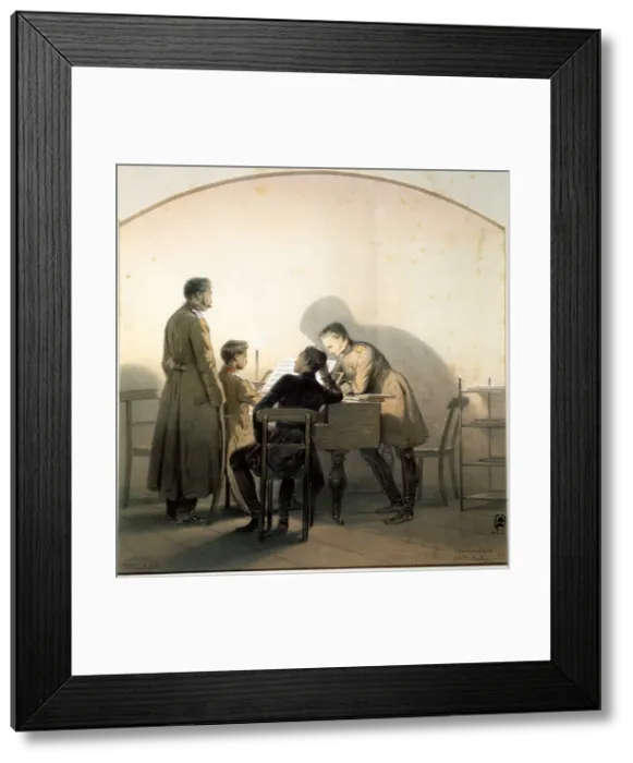 Framed Print : At the Piano, 1855 Framed Print : At the Piano, 1855