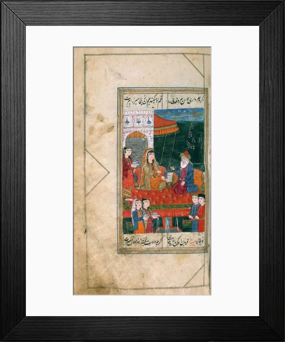 Framed Print : Miniature from the manuscript Divan, 1813 Framed Print : Miniature from the manuscript Divan, 1813