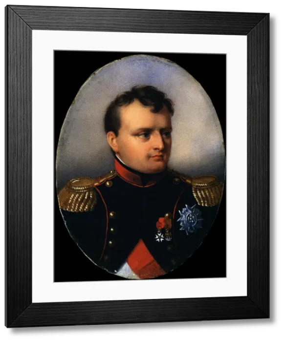 Framed Print : Portrait of Emperor Napoleon I Bonaparte (1769-1821), early 19th century Framed Print : Portrait of Emperor Napoleon I Bonaparte (1769-1821), early 19th century