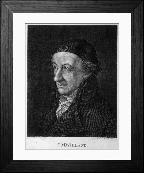 Framed Print : Portrait of the Poet and writer Christoph Martin Wieland (1733-1813), 19th century Framed Print : Portrait of the Poet and writer Christoph Martin Wieland (1733-1813), 19th century