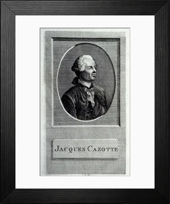 Framed Print : Portrait of the author Jacques Cazotte (1720-1792), 18th century Framed Print : Portrait of the author Jacques Cazotte (1720-1792), 18th century