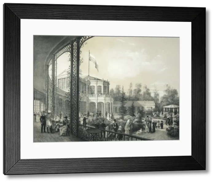 Framed Print : The Railway station in Pavlovsk, 1840-1850 Framed Print : The Railway station in Pavlovsk, 1840-1850