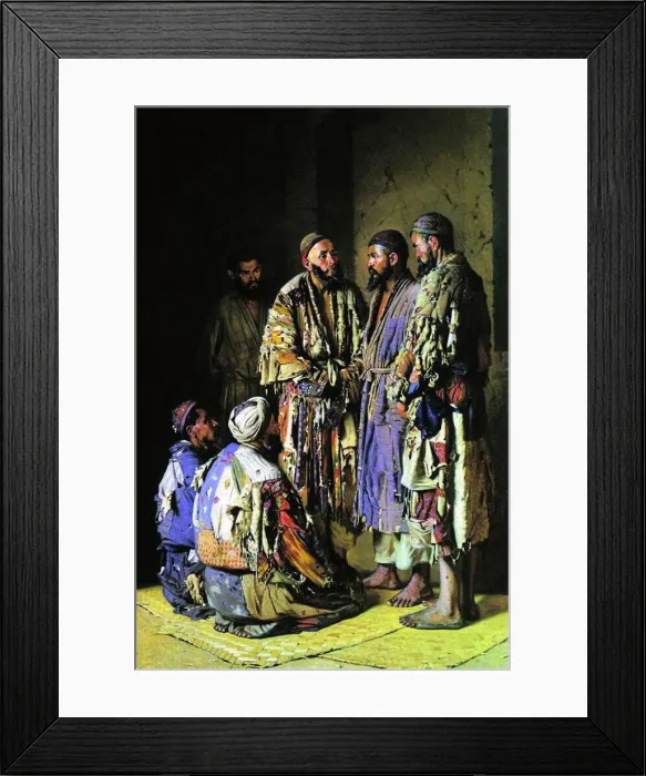 Framed Print : The politicians in an opium shop. Tashkent, 1870 Framed Print : The politicians in an opium shop. Tashkent, 1870