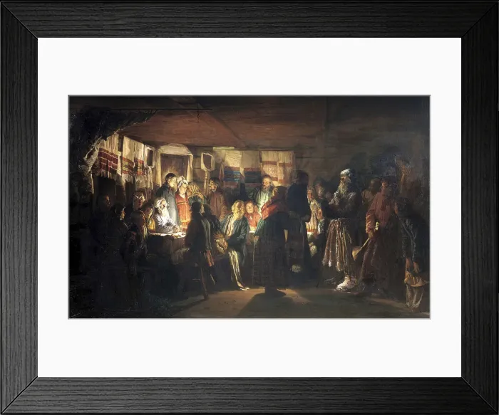 Framed Print : A Sorcerer comes to a peasant wedding, 1875 Framed Print : A Sorcerer comes to a peasant wedding, 1875