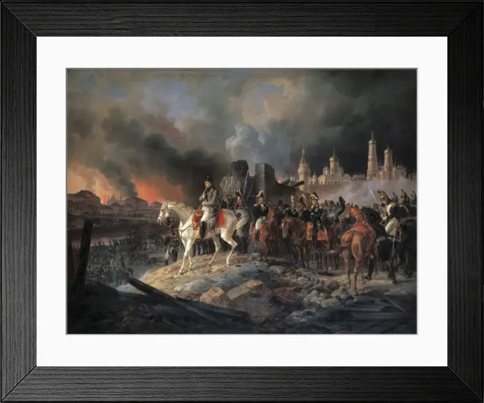 Framed Print : Napoleon Bonaparte in Moscow, 1840 Framed Print : Napoleon Bonaparte in Moscow, 1840
