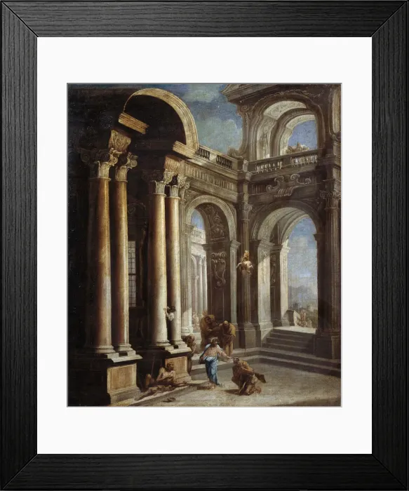 Framed Print : The Healing of Blind Man of Jericho Framed Print : The Healing of Blind Man of Jericho