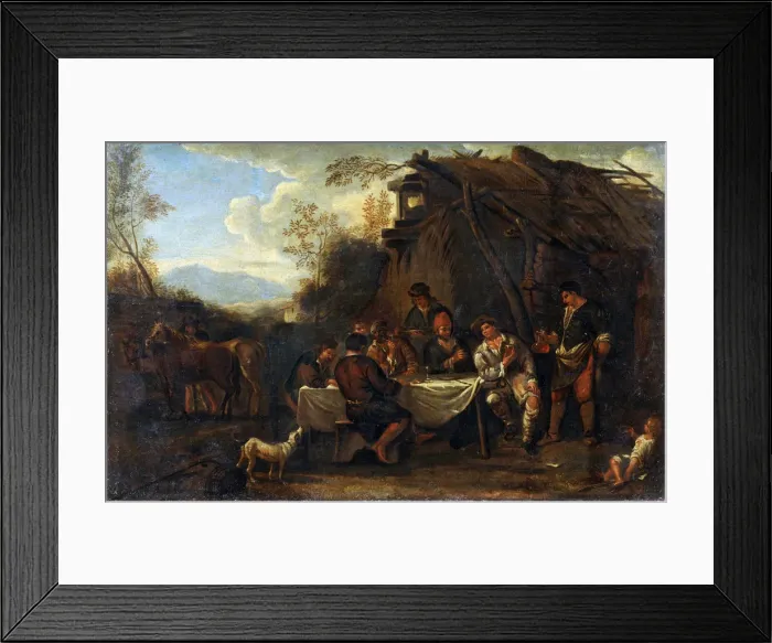 Framed Print : Merrymeeting, 17th century Framed Print : Merrymeeting, 17th century
