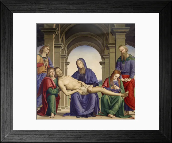 Framed Print : Pieta. Perugino (ca. 1450-1523). Found in the collection of the Regional I
