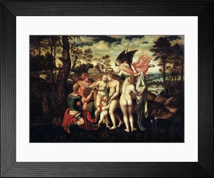 Framed Print : The Judgment of Paris, middle of 16th century Framed Print : The Judgment of Paris, middle of 16th century