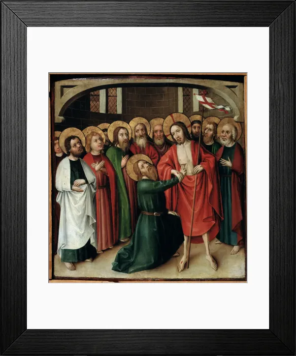 Framed Print : The Incredulity of Saint Thomas, c1500 Framed Print : The Incredulity of Saint Thomas, c1500
