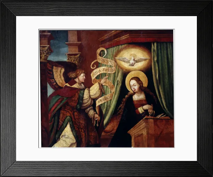 Framed Print : The Annunciation, c1520 Framed Print : The Annunciation, c1520