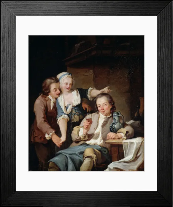 Framed Print : A Husband Deceived (Wine and Love), 1765 Framed Print : A Husband Deceived (Wine and Love), 1765