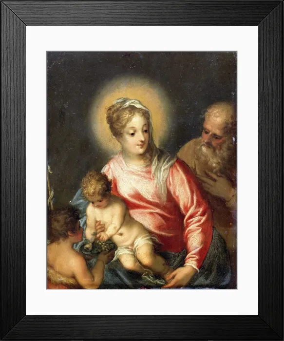 Framed Print : The Holy Family with John the Baptist Framed Print : The Holy Family with John the Baptist