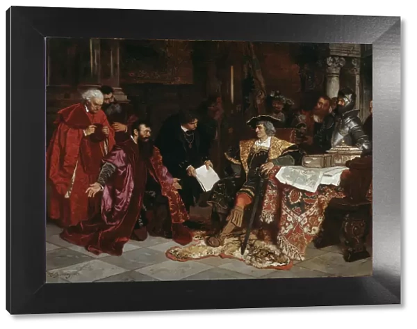 The Emperor Maximilian receives the Venetian Ambassadors in Verona, 1879