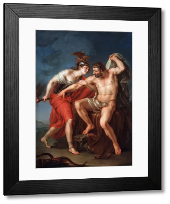Framed Print : The Self-immolation of Hercules, 1782 Framed Print : The Self-immolation of Hercules, 1782
