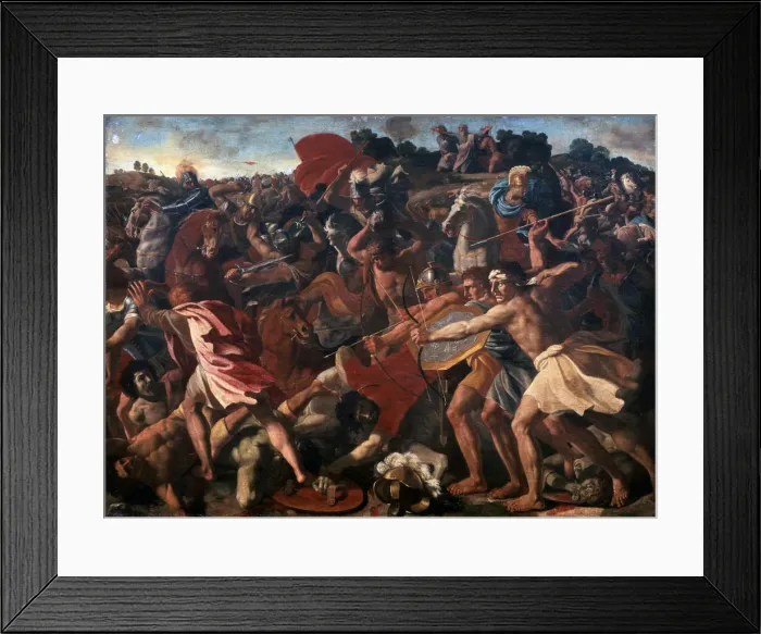 Framed Print : Victory of Joshua over the Amalekites, 1625-1626 Framed Print : Victory of Joshua over the Amalekites, 1625-1626
