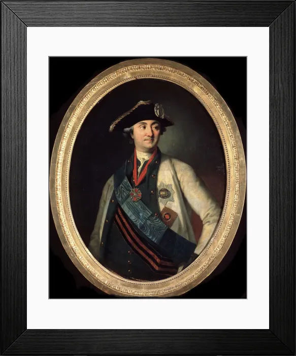 Framed Print : Count Alexey Grigoryevich Orlov of Chesma, (1737?1808), 1779