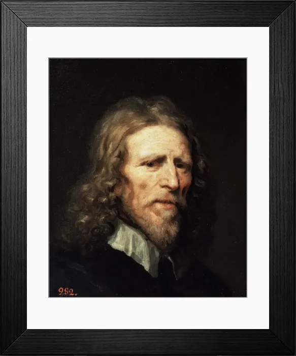 Framed Print : Portrait of Abraham van der Doort, before 1640 Framed Print : Portrait of Abraham van der Doort, before 1640