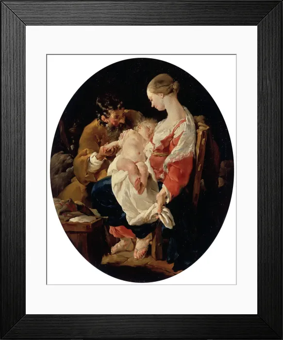 Framed Print : The Holy Family, 18th century Framed Print : The Holy Family, 18th century